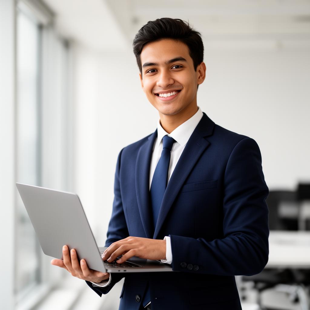 Professional achieving career success with Hire Sprint AI